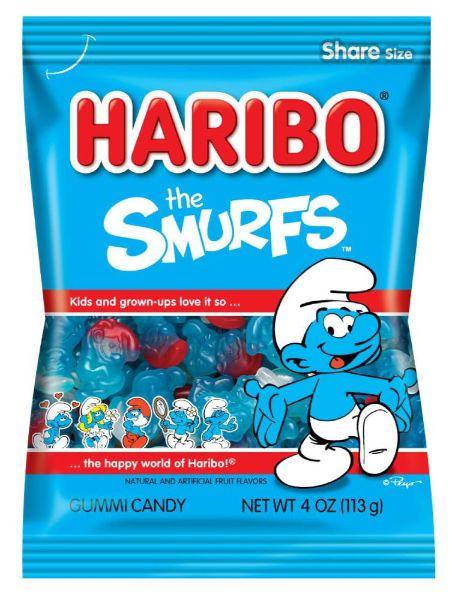 HARIBO SMURFS 4Z BX 12CT* - PEG BAG - 30500