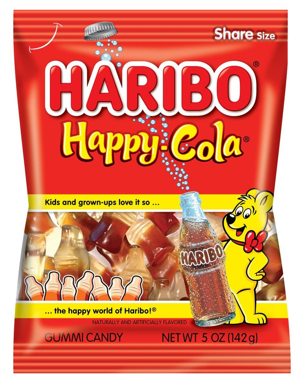 HARIBO HAPPY COLA 5Z - PEG BAG - 30509R