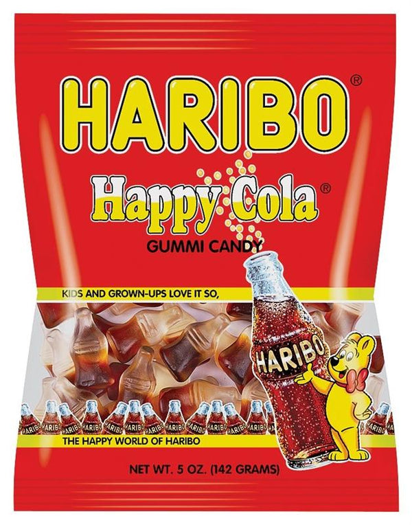 HARIBO HAPPY COLA 5Z BX 12CT* - PEG BAG - 30509
