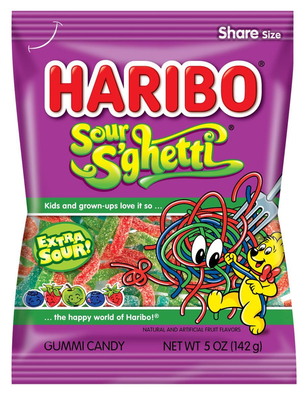 HARIBO SOUR SGHETTI 5Z(R) - PEG BAG - 30510R