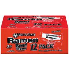 MARU RAMEN BEEF 3oz 12CT CASE* - MARUCHAN - 407903