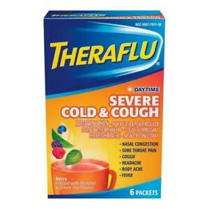 THERAFLU SEVERE COLD N CGH 6PK - TEA INFUSION 3PER PACK NIGHT TIME - 426068