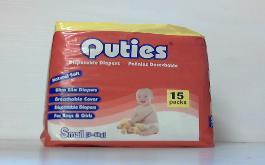 QUTIES DIAPER 15CT SMALL