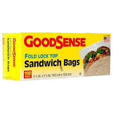 GOODSENSE SANDWICH BAG 100CT*