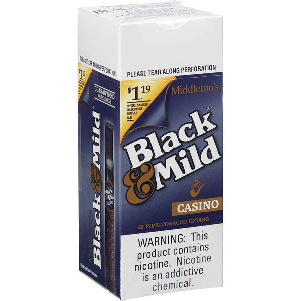 BLACK & MILD $1.19 CASINO 25CT - 514494