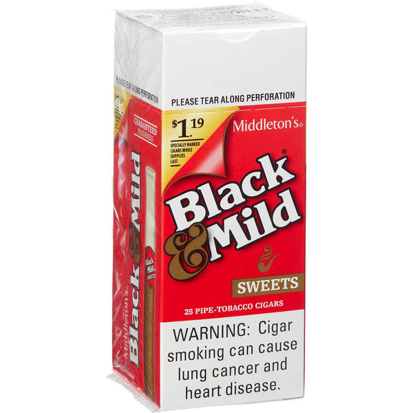 BLACK & MILD $1.19 SWT 25CT - 514916