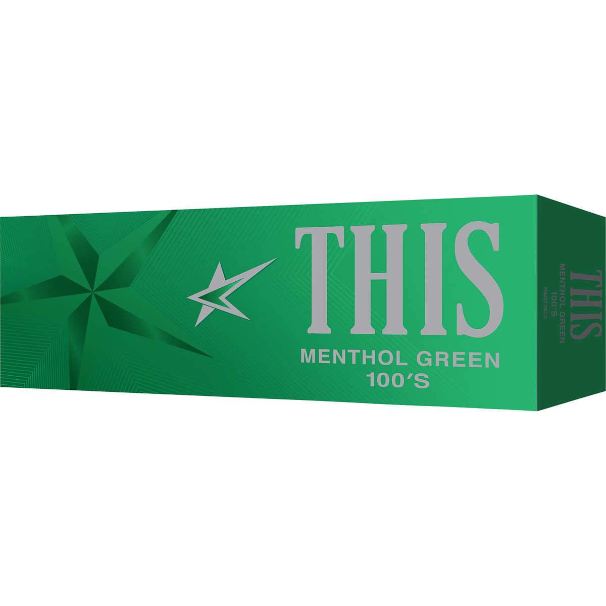 THIS 100 MENTHOL GREEN BOX