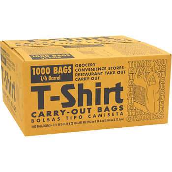 BAG 1/6 LARGE THNAK YOU* - BBL T-SHIRT  500CT - 610913