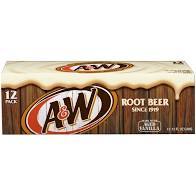 A&W ROOT BEER CAN 12Z/12CT* - 665007