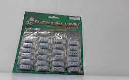 DICE CARDED LUCKY SEVEN