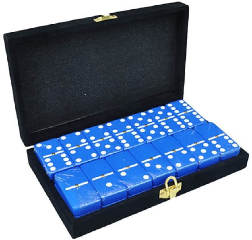 DOMINOES DBL SIX STND BLU 28C*