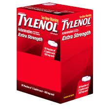 TYLENOL EXTRA STRENGTH 50/2PK* - DISPENSER BOX 50CT - 825005