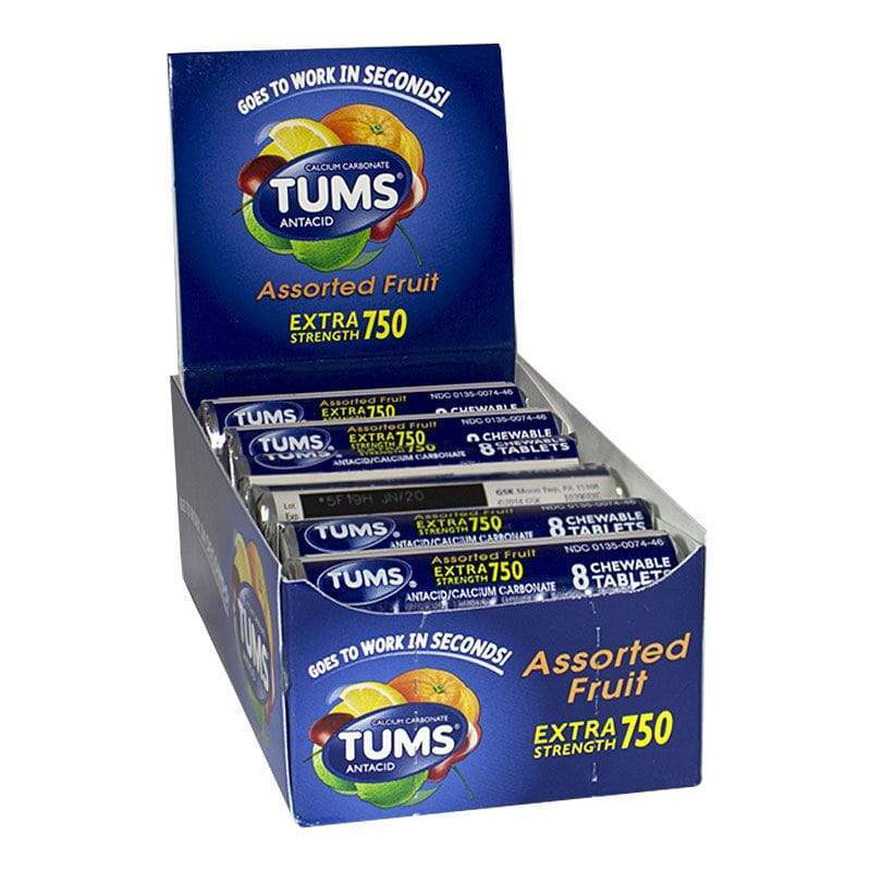 TUMS EX 750 AST TRO FRT 12CT*