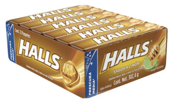 HALLS MEX SABOR A LIMON 12CT*