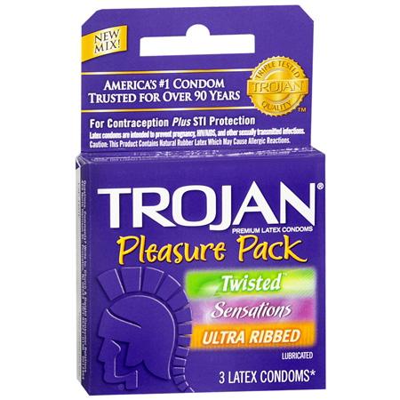 TROJAN PLEASURE PACK 3PK*