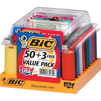 BIC LIGHTER PLAIN 50+3CT* - 6 PER CASE - 901295