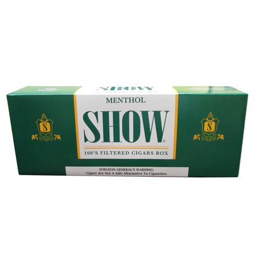 SHOW FC 100 MEN BOX - SHOW FILTERED CIGARS 100 MENTHOL BOX  10/20PK - 905304