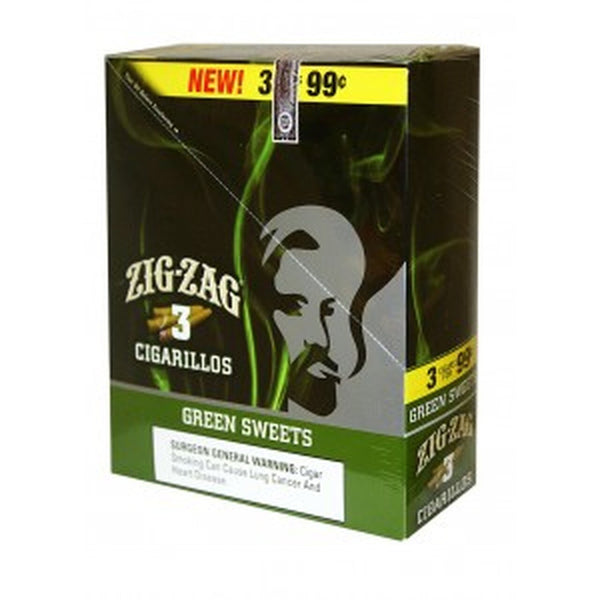 ZIG ZAG CIG 3F99  G/SWT 3/15PK - GREEN SWEET - 910533