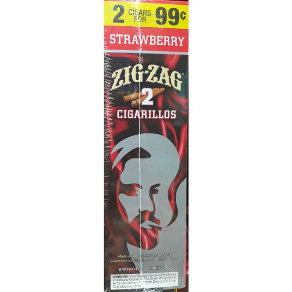ZIG ZAG CIGRLO STRW15X2PK 30CT - STRAWBERRY - 910647