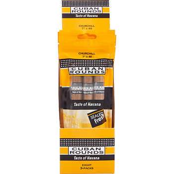 CUBAN ROUND CHURCHIL NAT 8/3PK - CUBAN RND CHURCHILL NATURAL inchSEALED FRESHinch   - 918757