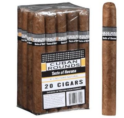 CUBANROUND 20CT NAT TORO - CUBAN ROUND TORO NATURAL 20CT BUNDLE 6.00X5  ITEM# - 918998