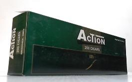 ACTION FC 100 MEN BOX - ACTION FILTERED CIGARS 100 MENTHOL BOX  10/20PK - 949774