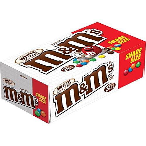M&M 24CT WHITE CHO SHARE SIZE* - WHITE CHOCOLATE SHARE SIZE 24-2.47OZ - 955226