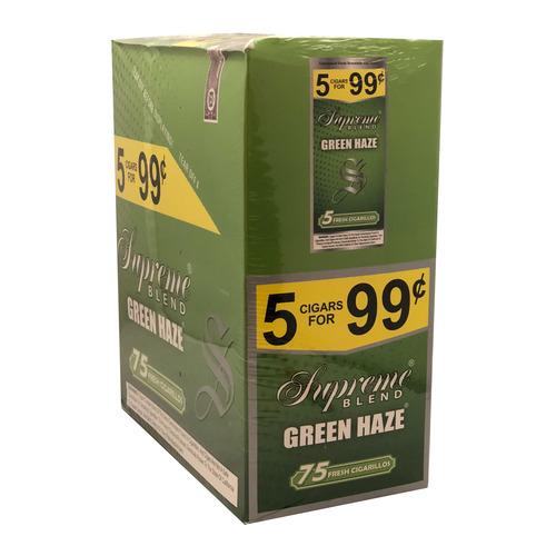 SUPREME 5/99C GRN HAZE 5/15PK - GREEN HAZE - 961239