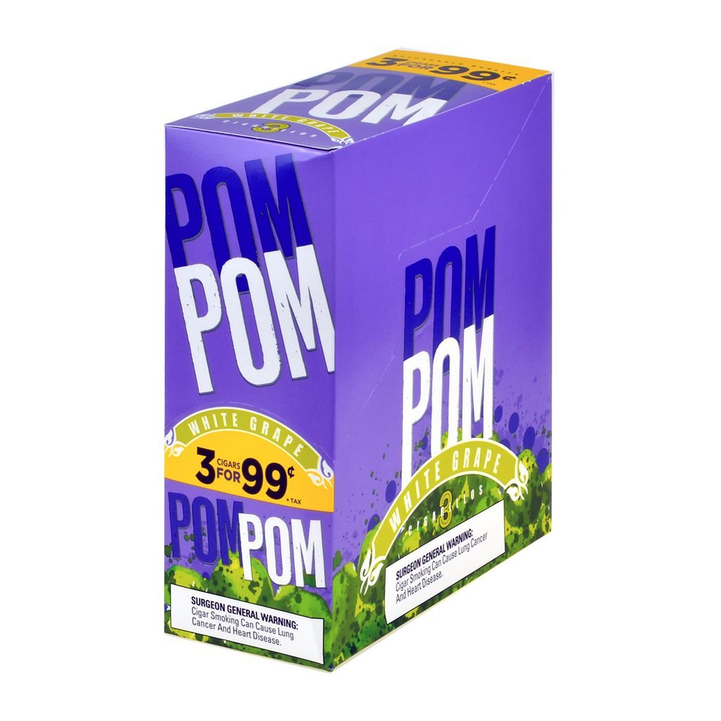 POMPOM 3/99 WHITE GRAPE 15/3PK